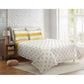 Bedroom > Quilts & Blankets - Full/Queen 3 Piece Striped Anchors Reversible Microfiber Quilt Set Yellow