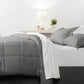Bedroom > Comforters And Sets - King Size 8-Piece Microfiber Reversible Bed-in-a-Bag Comforter Set In Grey