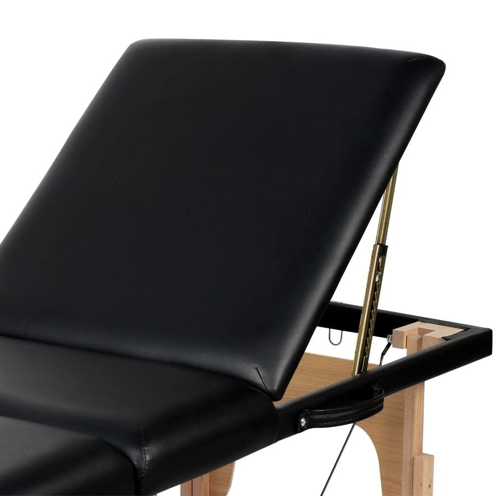 Accents > Massage Tables - Black Adjustable Portable Massage Tattoo Folding Elevated Table