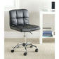 Office > Office Chairs - Modern Black Faux Leather Cushion Home Office Desk Chair