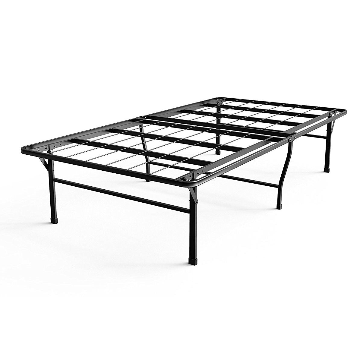 Bedroom > Bed Frames > Platform Beds - Twin XL College Dorm 16-inch Tall Metal Platform Bed Frame With Storage Space
