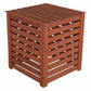 Outdoor > Gardening > Compost Bins - Solid Wood 90-Gallon Compost Bin With Removable Top And Hinged Side Panel