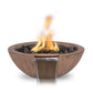 27" Sedona GFRC Wood Grain Fire and Water Bowl