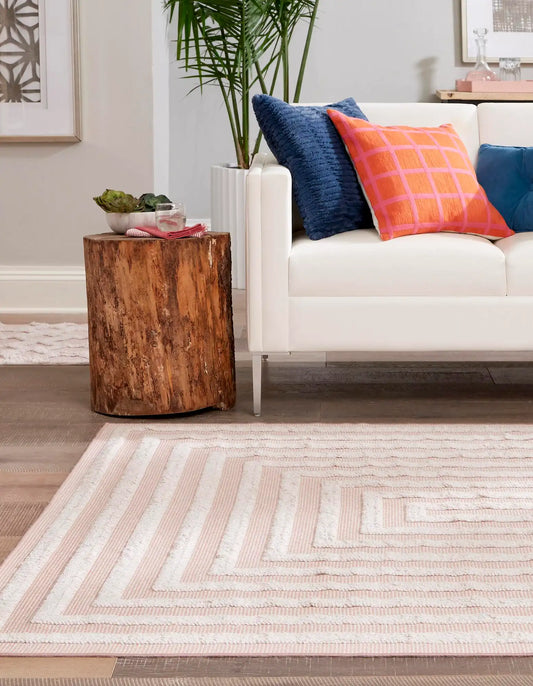 Pink Sabrina Soto Casa Rectangle Rug