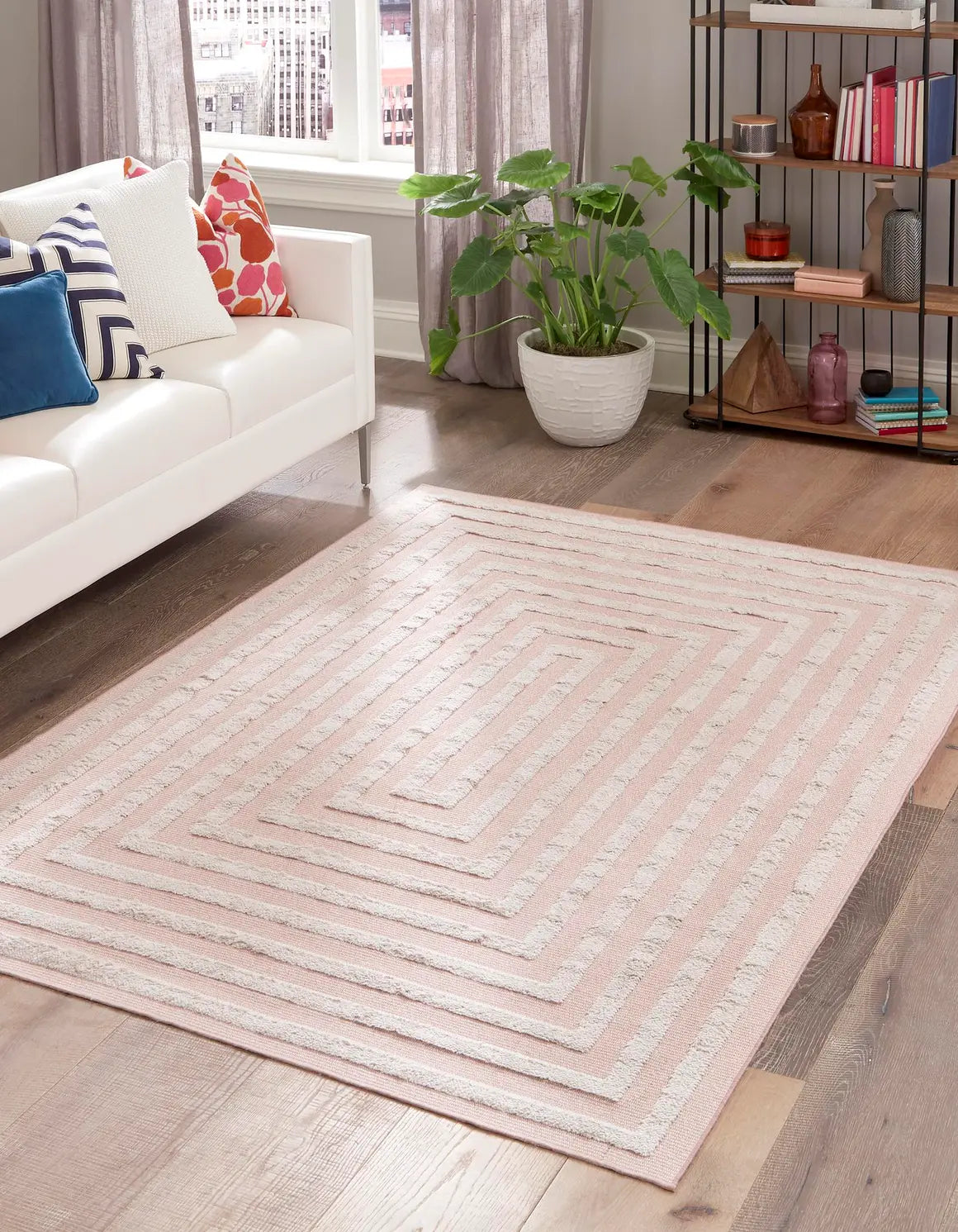 Pink Sabrina Soto Casa Rectangle Rug