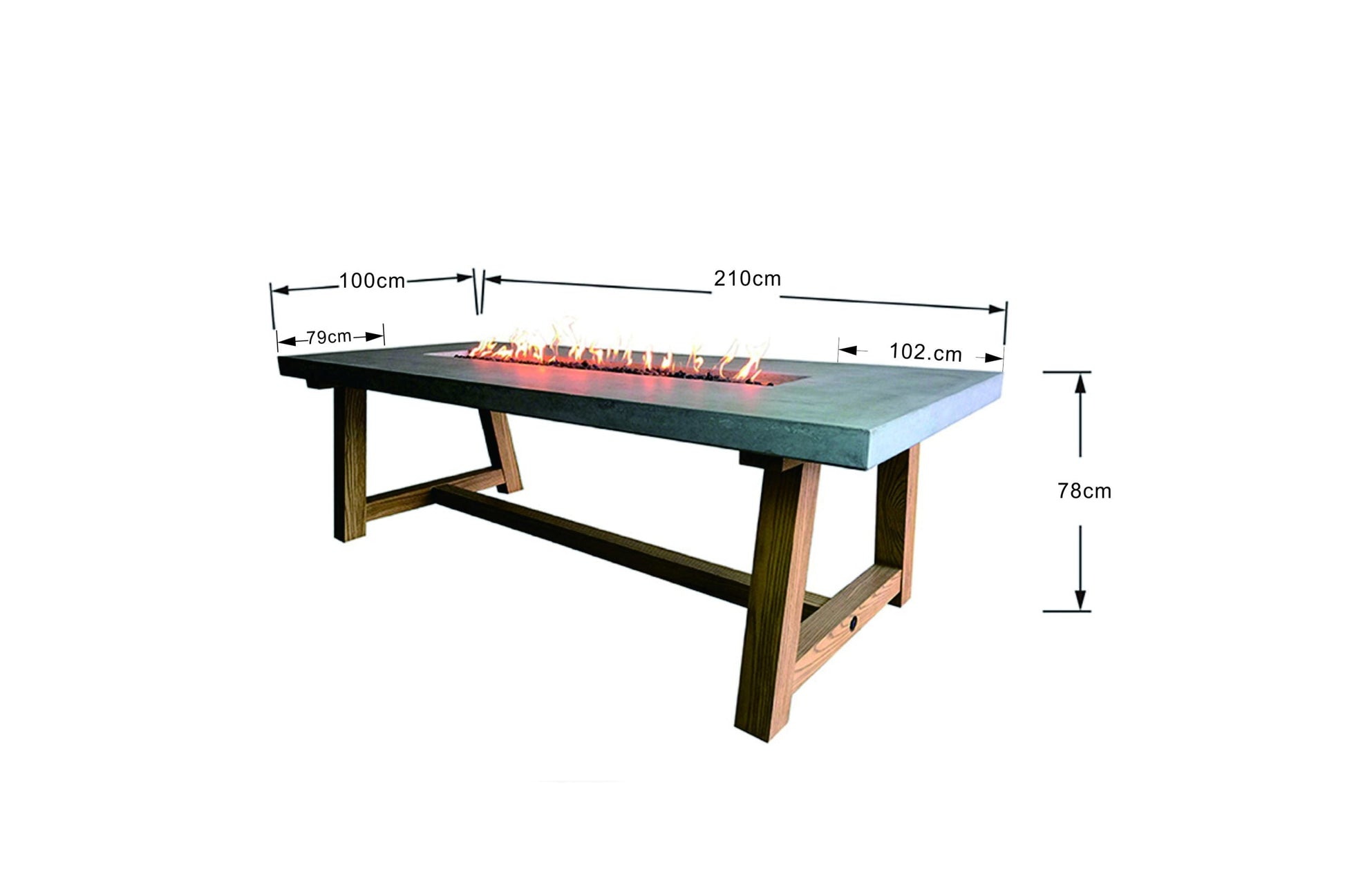 Sonoma Dining Fire Table-Novel Home