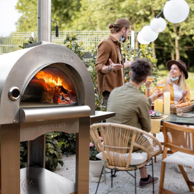 Pinnacolo Premio Wood Fired Outdoor Pizza Oven with Accessories-Novel Home