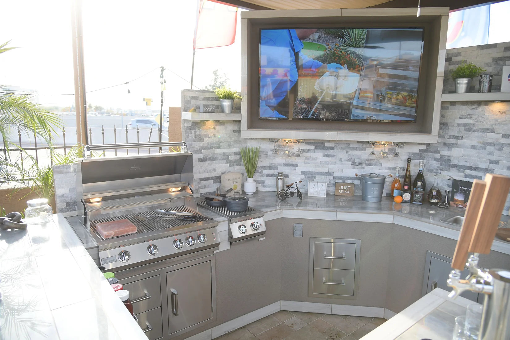 Outdoor Kitchen Stainless Steel Double Drawer-Novel Home