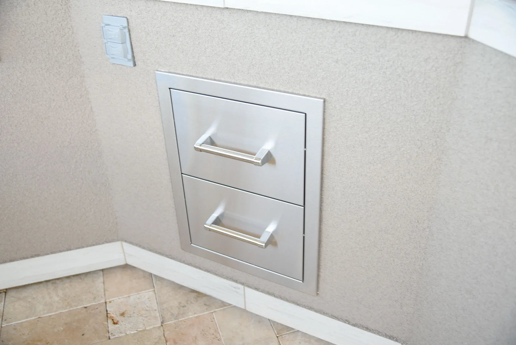 Outdoor Kitchen Stainless Steel Double Drawer-Novel Home