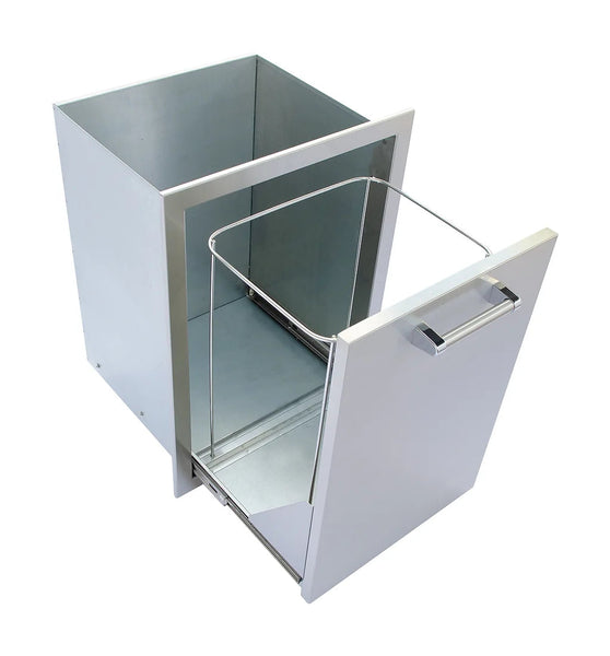 Outdoor Kitchen Stainless Steel Trash/Propane Pull-Out-Novel Home