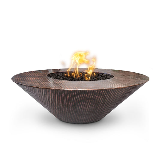 the outdoor plus 48" Cazo Copper Fire Pit - Wide Ledge OPT-RS48EKIT-NG
