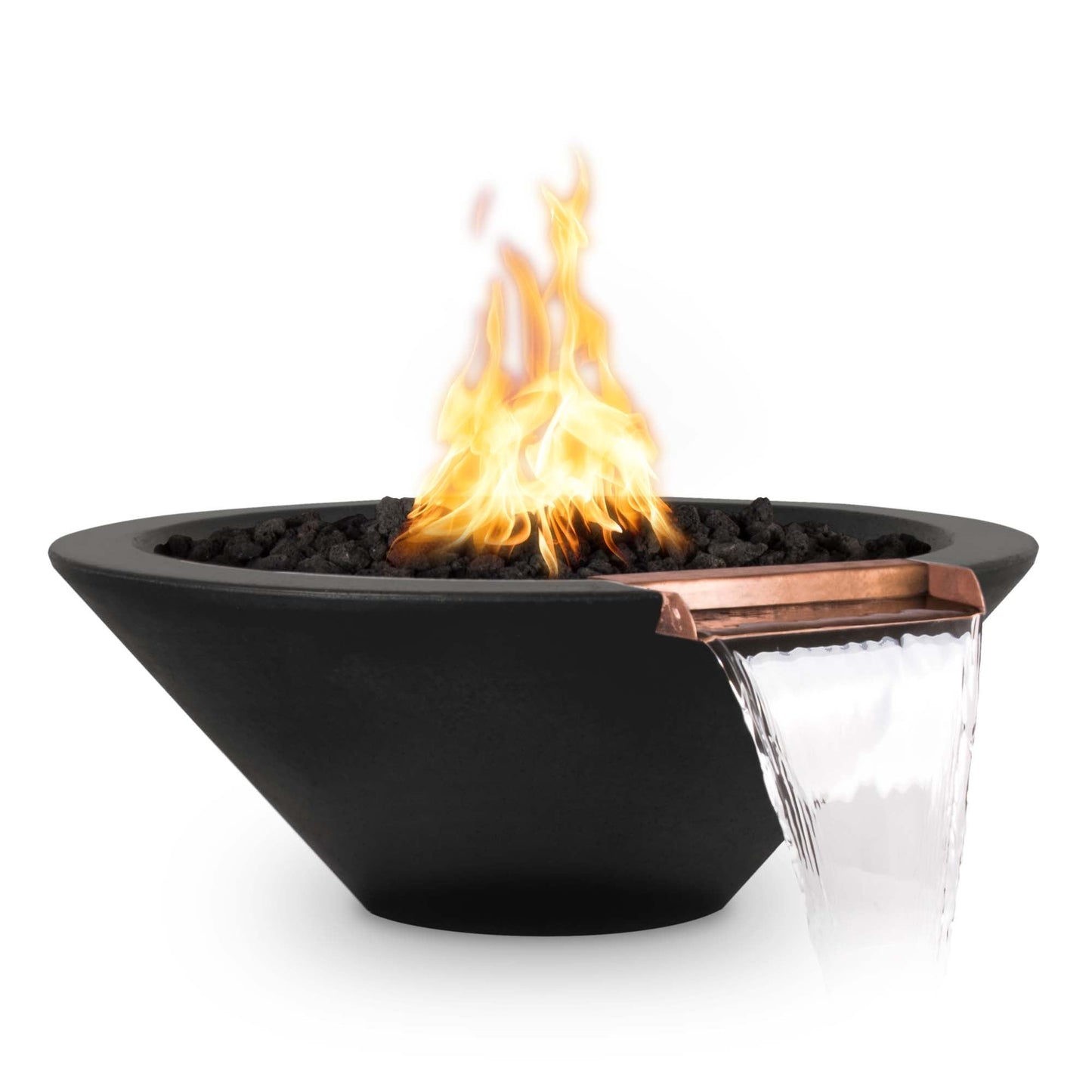 36" Cazo GFRC Fire & Water Bowl - 12V Electronic Ignition-Novel Home