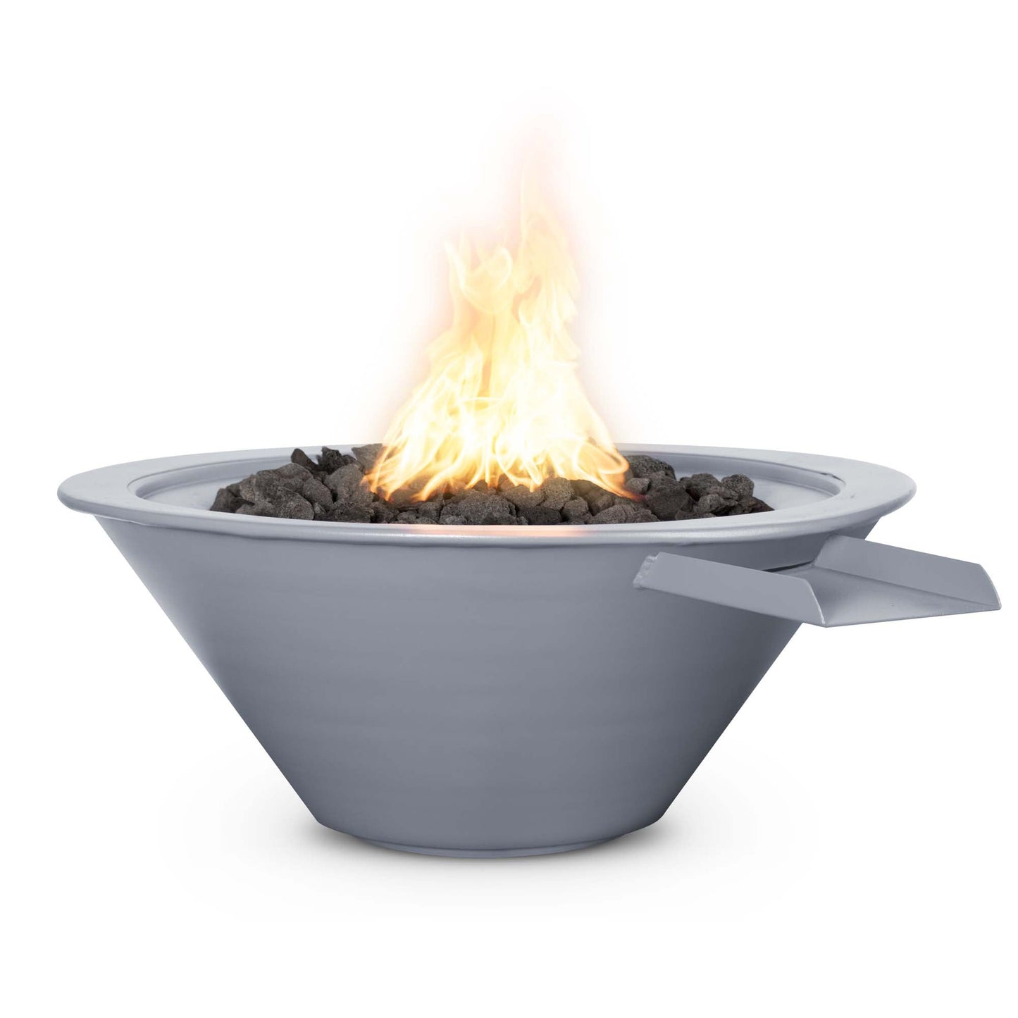 36" Cazo Powder Coated Fire & Water Bowl - 12V Electronic Ignition-Novel Home