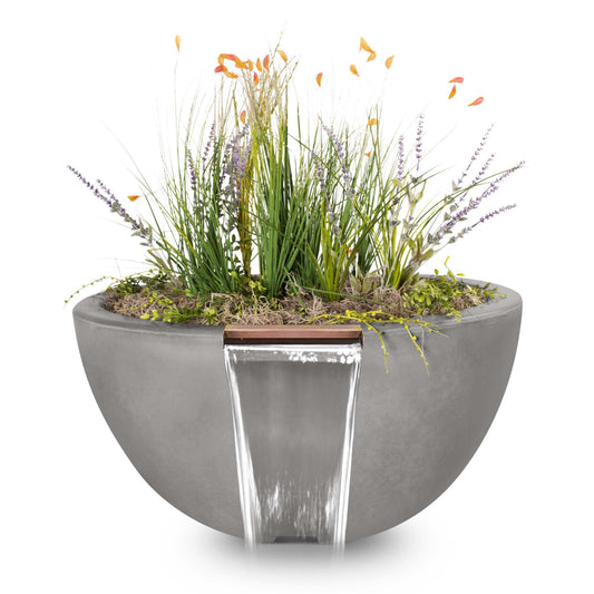 30" Luna GFRC Planter Bowl with Water-Novel Home