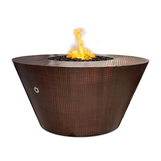 The Outdoor Plus 48" Martillo Round Copper Fire Pit OPT-48RMEKIT-NG