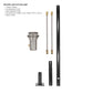 Globe Original TOP Torch & Post Complete Kit - Stainless Steel - Natural Gas-Novel Home