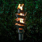 Spiral Torch with TOP-LITE Torch Base - Stainless Steel-Novel Home