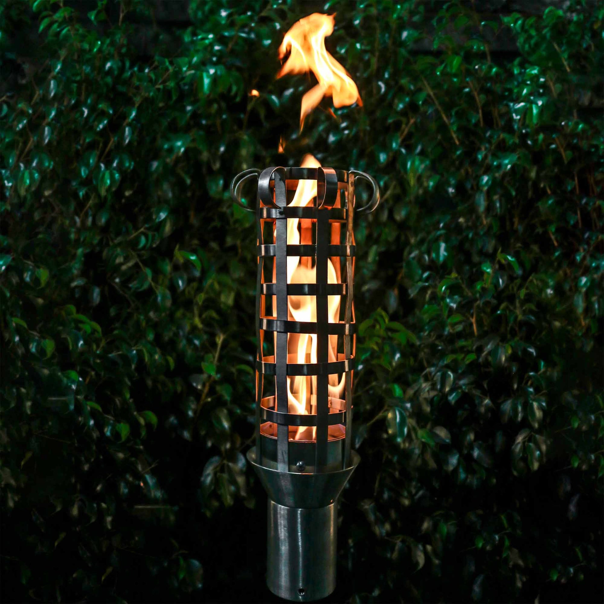 Woven Torch with Original TOP Torch Base - Stainless Steel-Novel Home
