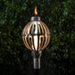 Globe Torch with Original TOP Torch Base - Stainless Steel-Novel Home