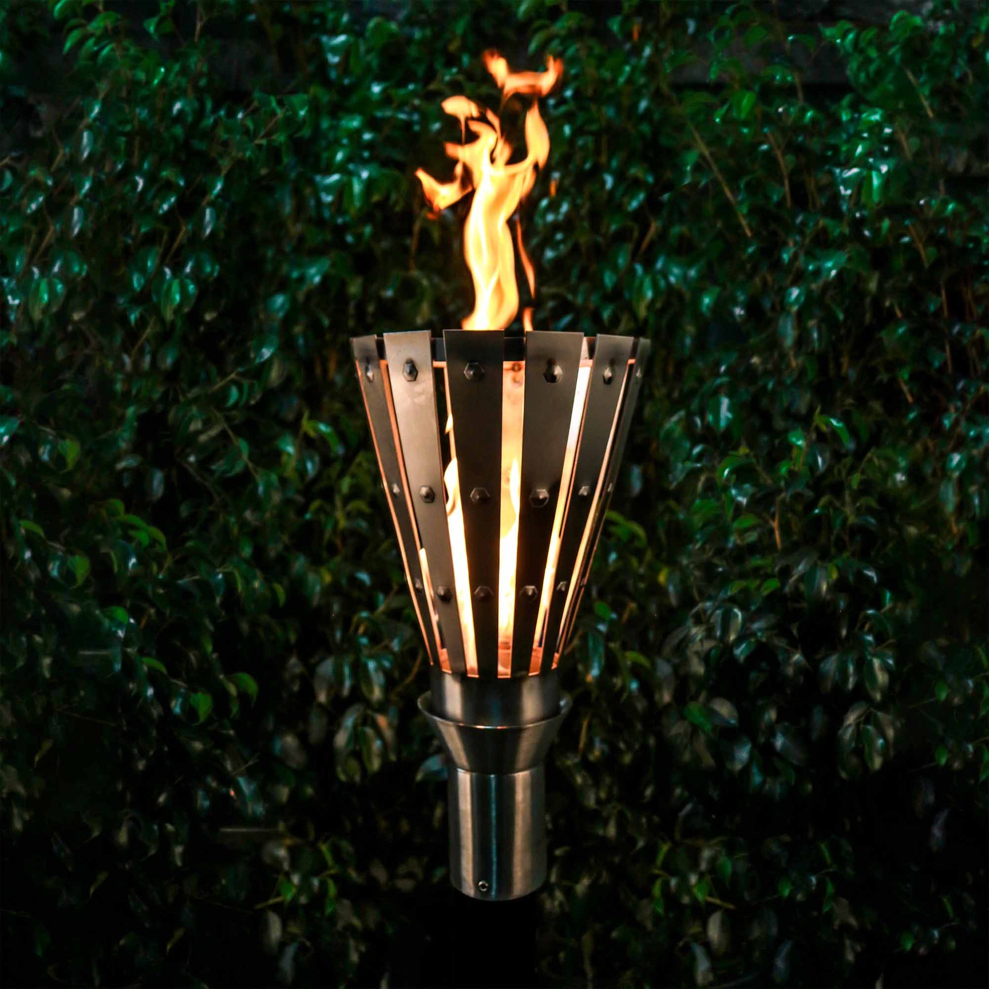 Trojan Torch with TOP-LITE Torch Base - Stainless Steel-Novel Home