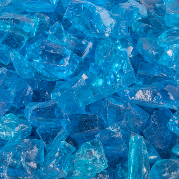 25lb bag - Turquoise Glass - 1/2-3/4-Novel Home