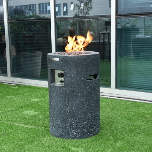 Lava Tube Fire Pit-Novel Home