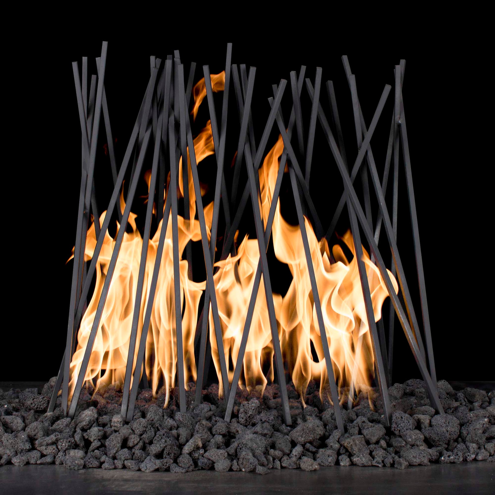 30" Milled Steel Fire Twigs-Novel Home